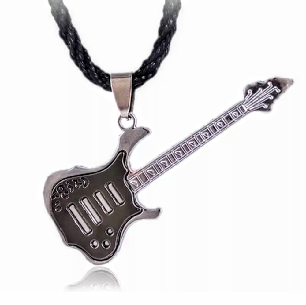 Stainless Steel Guitar Pendant